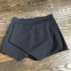 Black nylon/Lycra skort